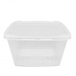 Pote Transparente Retangular 1 Lt com 30 un Kopus