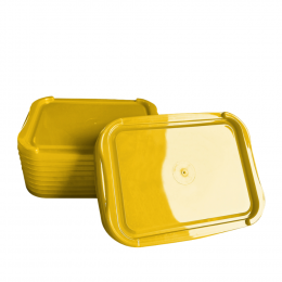 Tampa Amarela para pote 2 lt Rioplasctic c/ 480 un