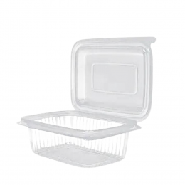 Kit pote retangular 1 lt com 24 un Rioplastic