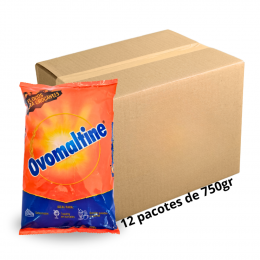 Ovomaltine Extra Crocante 750g Caixa com 12 unidades