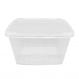 Pote Transparente Retangular 1,5  Lt com 30 un Kopus