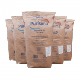 Kit 5 Leite em Pó Integral Purísima 25 Kg