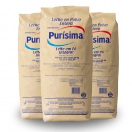 kit 3 Leite em Pó Integral Purísima 25 Kg
