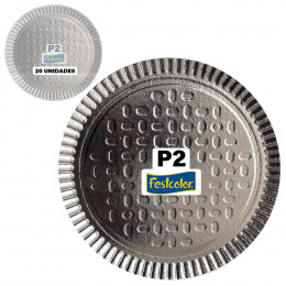 Prato Laminado Festcolor P2 20 Unidades Bolos e Salgados 